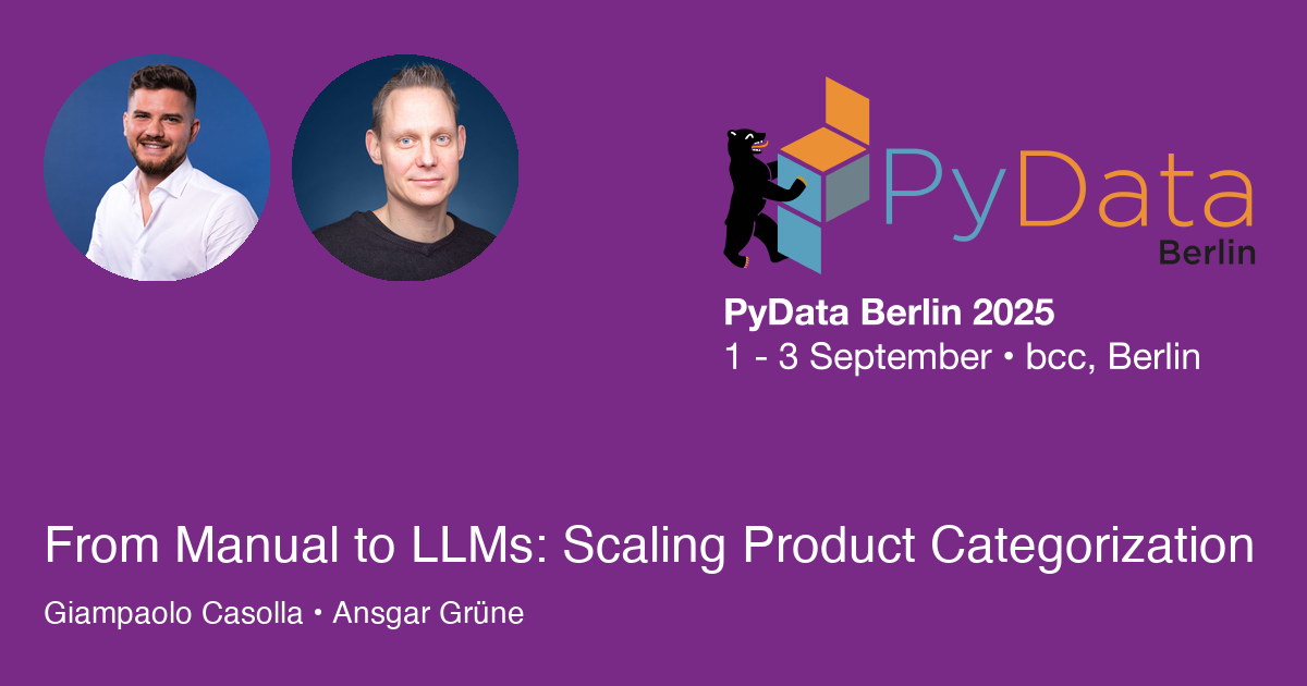 From Manual to LLMs: Scaling Product Categorization - Session Card