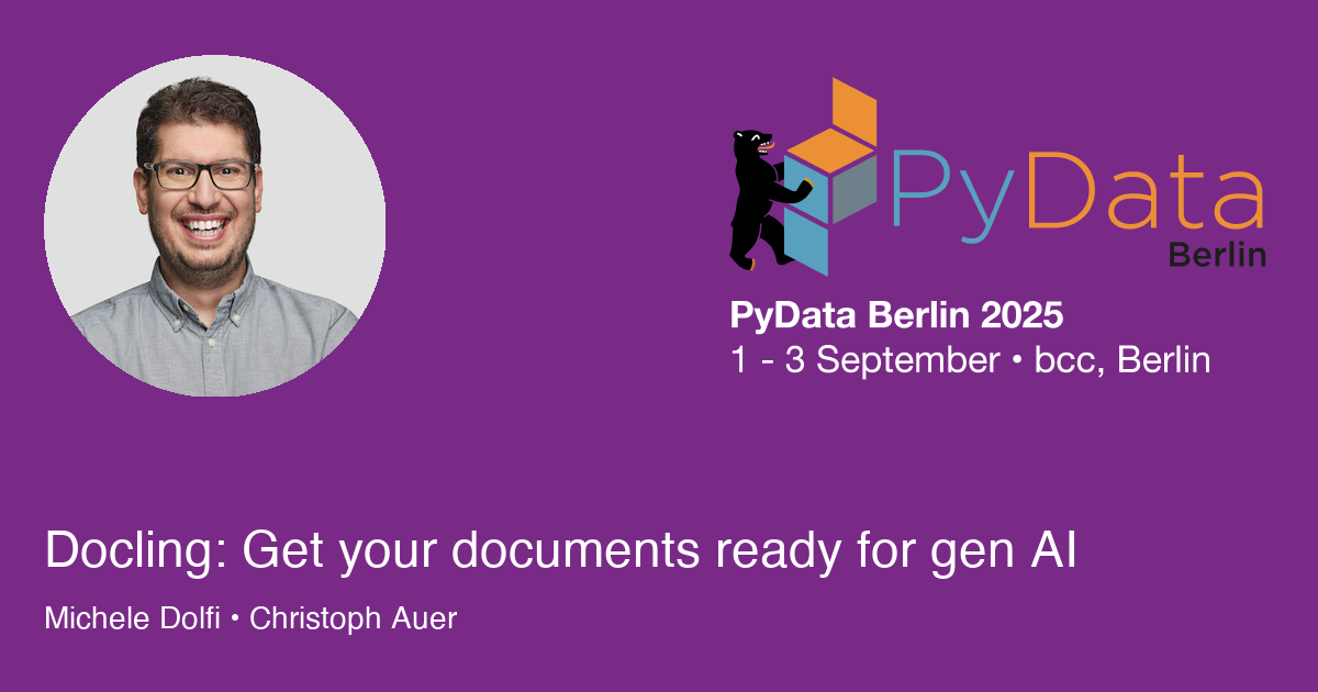 Docling: Get your documents ready for gen AI - Session Card