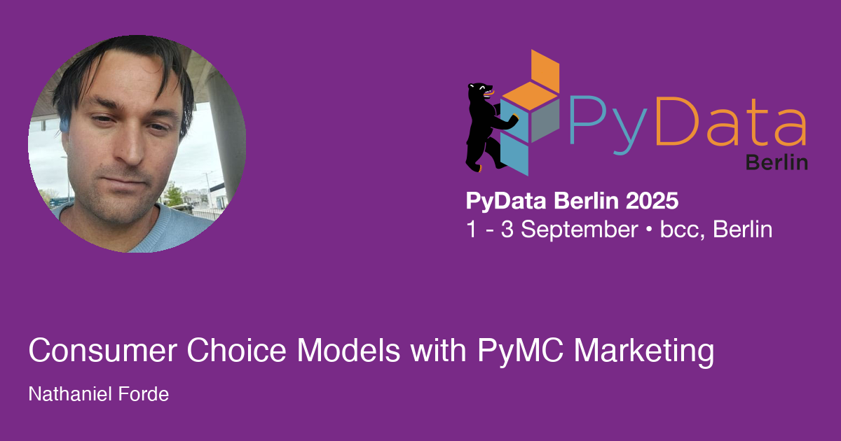 Consumer Choice Models with PyMC Marketing - Session Card