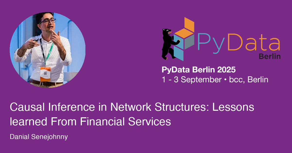 Causal Inference in Network Structures: Lessons learned From Financial Services - Session Card