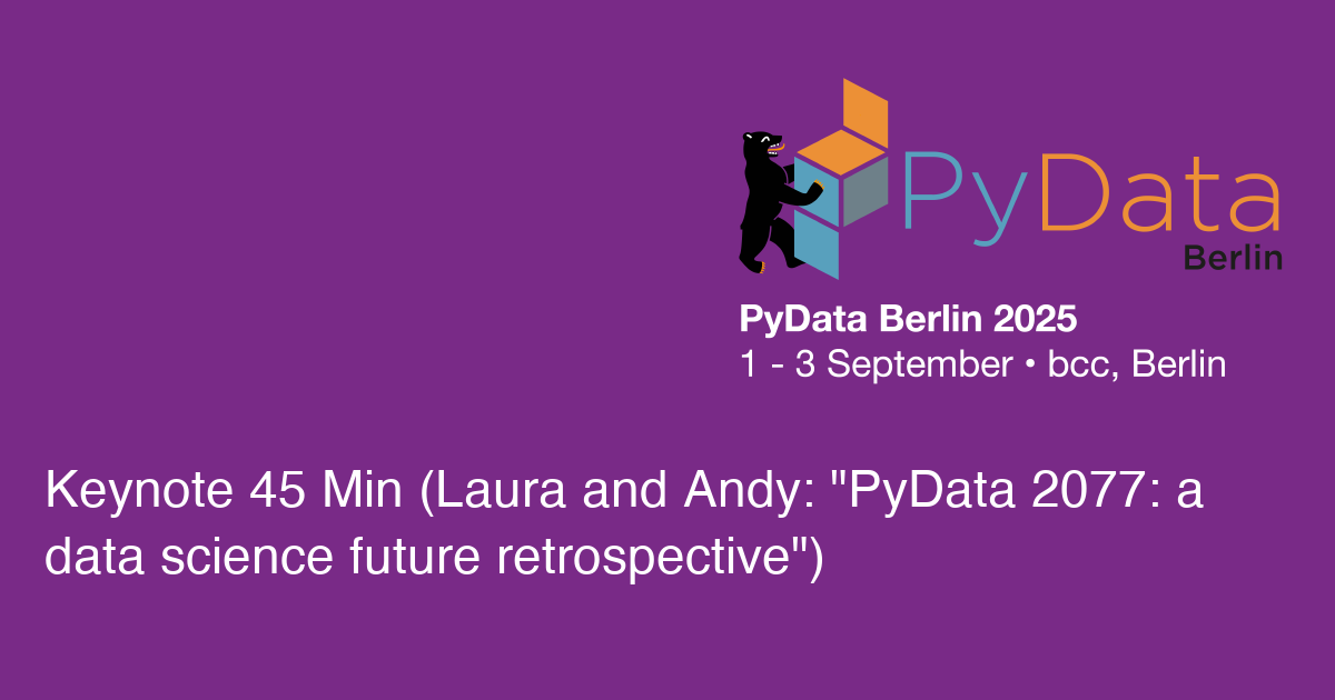 PyData 2077: a data science future retrospective - Session Card