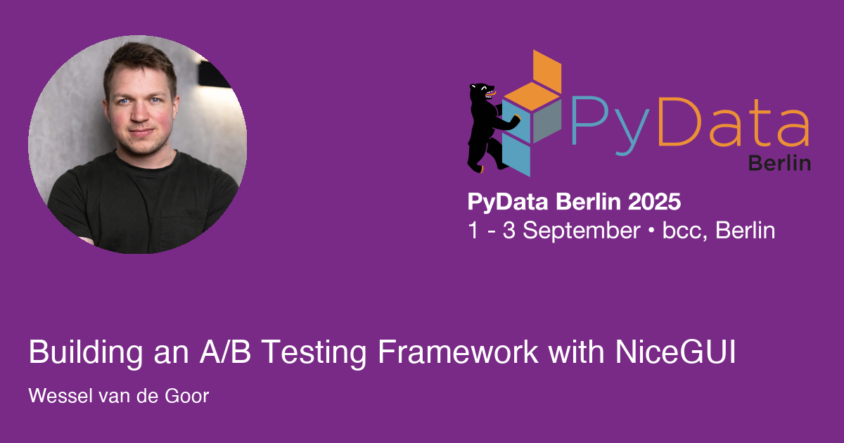 Building an A/B Testing Framework with NiceGUI - Session Card