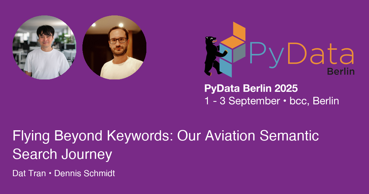 Flying Beyond Keywords: Our Aviation Semantic Search Journey - Session Card